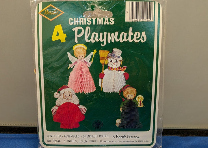 Beistle Vintage Christmas 4 Asst Package Trims - 1984