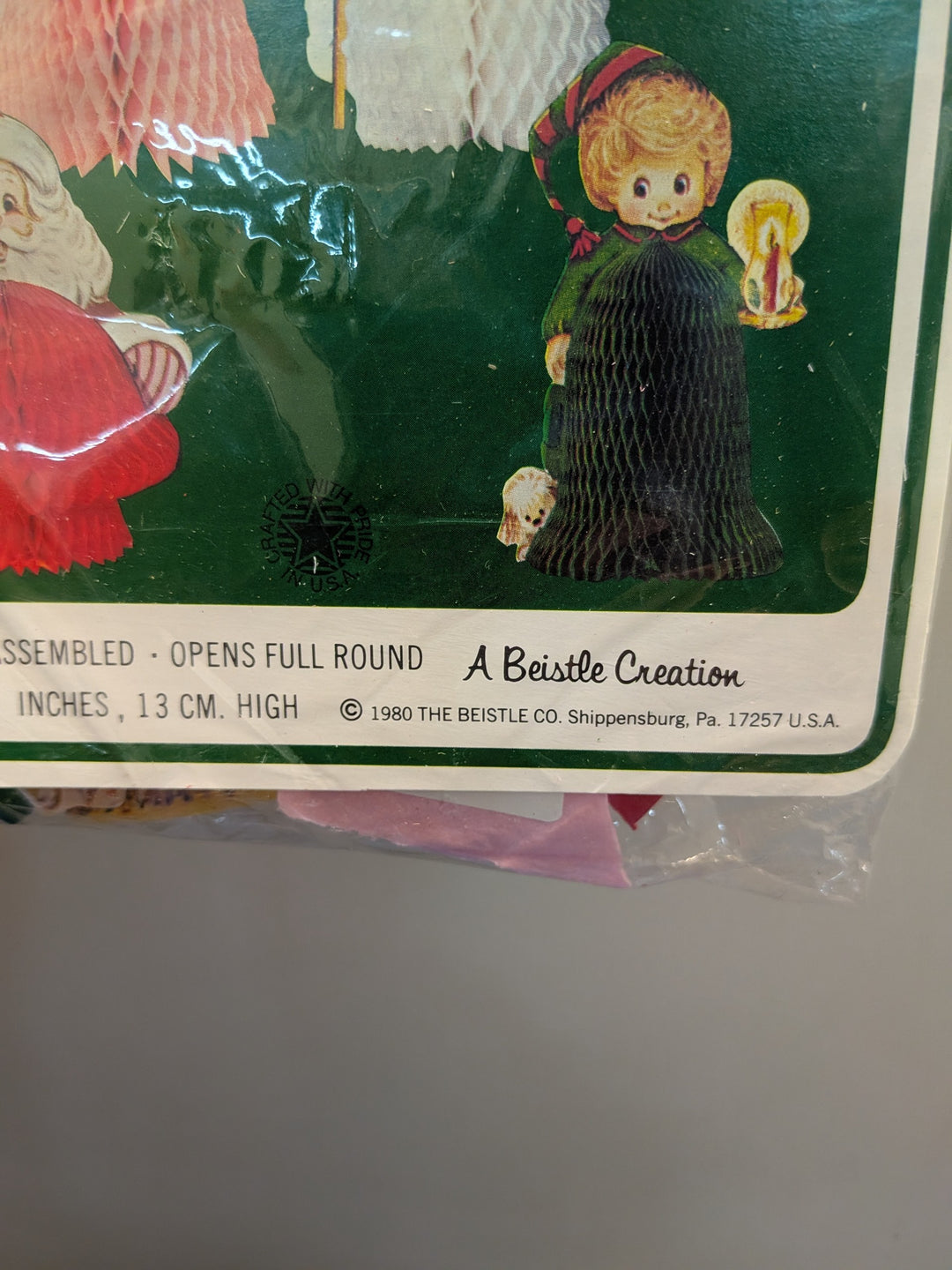 True Vintage Christmas Beistle Christmas Playmates 4/Pkg - 1980