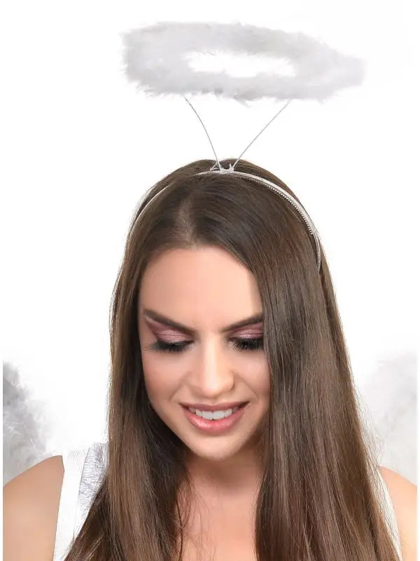 White Maribo Feather Halo