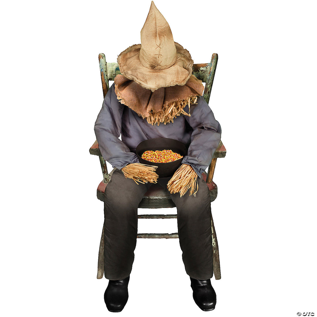 Sitting Scarecrow Animated Prop