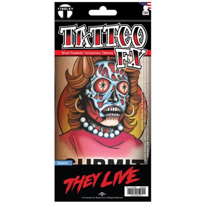They Live "SUBMIT" Temporary Tattoo
