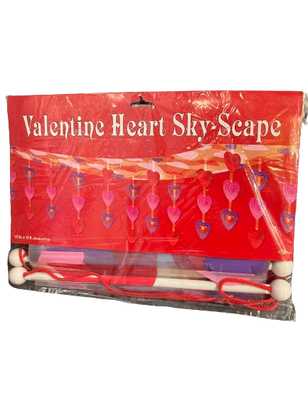 Vintage Valentine Heart Sky Scape