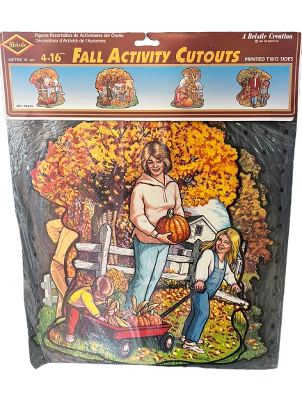 Vintage 4-16" Fall Activity Cutouts