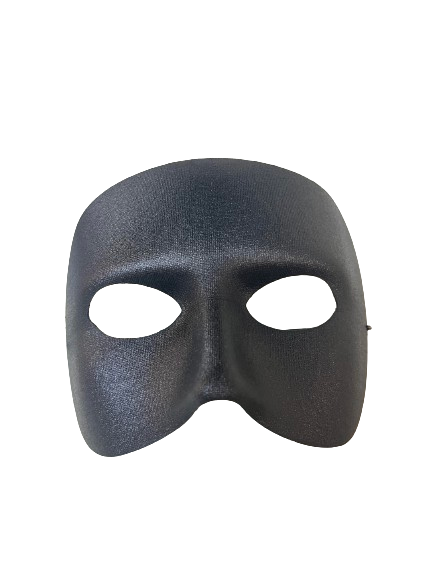 Black Venetian Half Mask