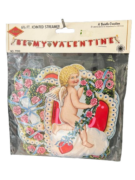 Vintage Be My Valentine Jointed Streamer