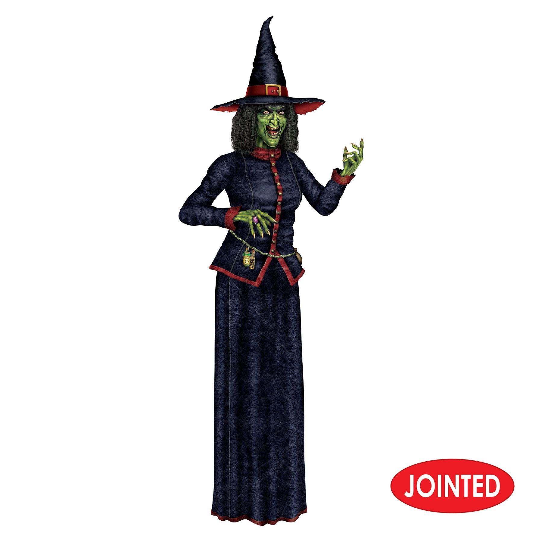 Jointed Witch Cutout 74"