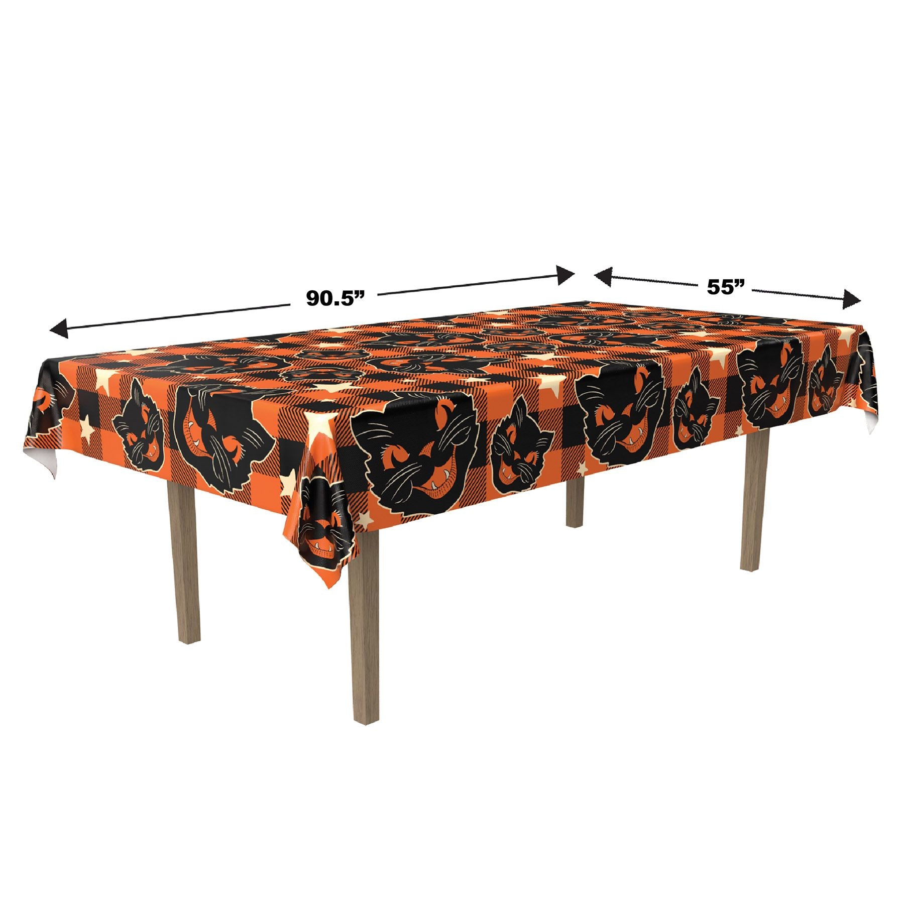 Vintage Halloween Fabric Tablecover