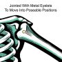 Jointed Posable Skeleton Cutout 22"
