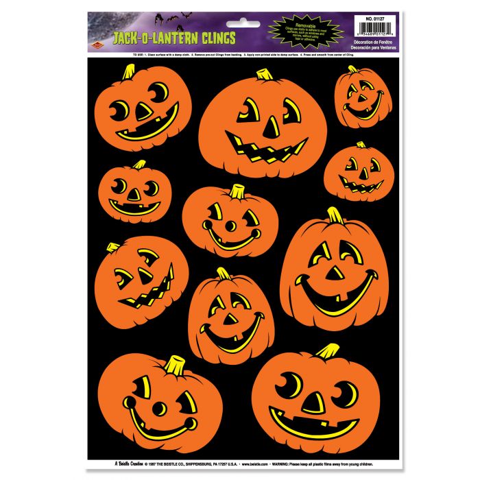 Jack-O-Lantern Clings