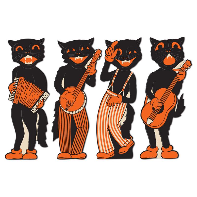 Scratch Scat Band Cutouts - Vintage Beistle