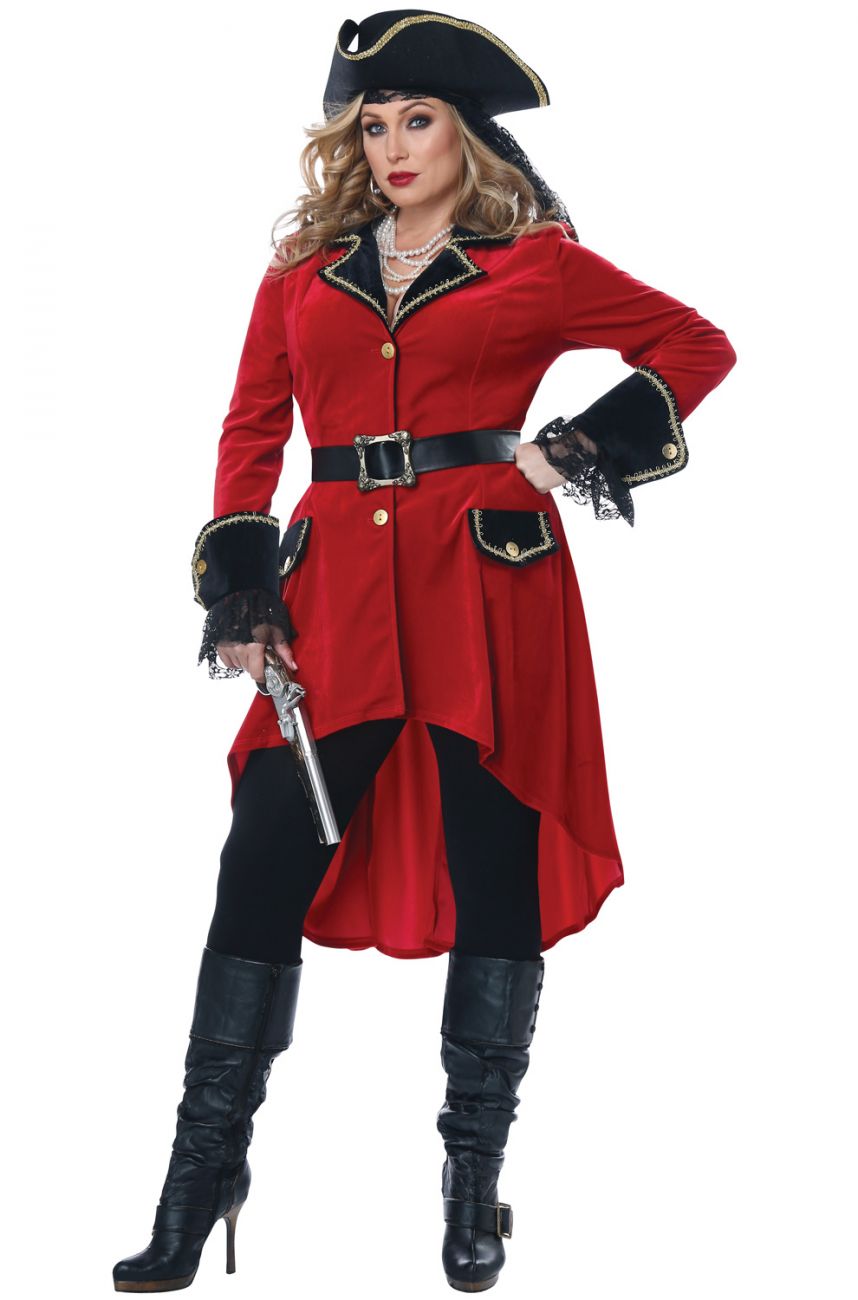 High Seas Heroine Pirate Costume - Plus Size