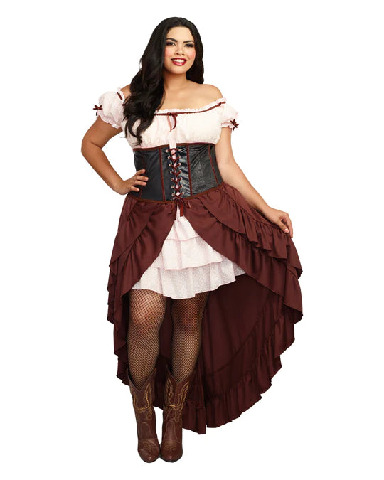 Saloon Gal Plus Size Adult Costume