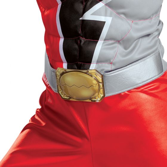 Red Ranger Dino Fury Classic Muscle Child's Costume