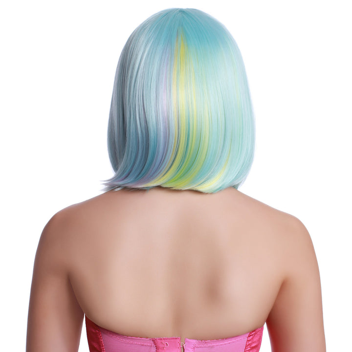 Hidden Rainbow Bob Wig