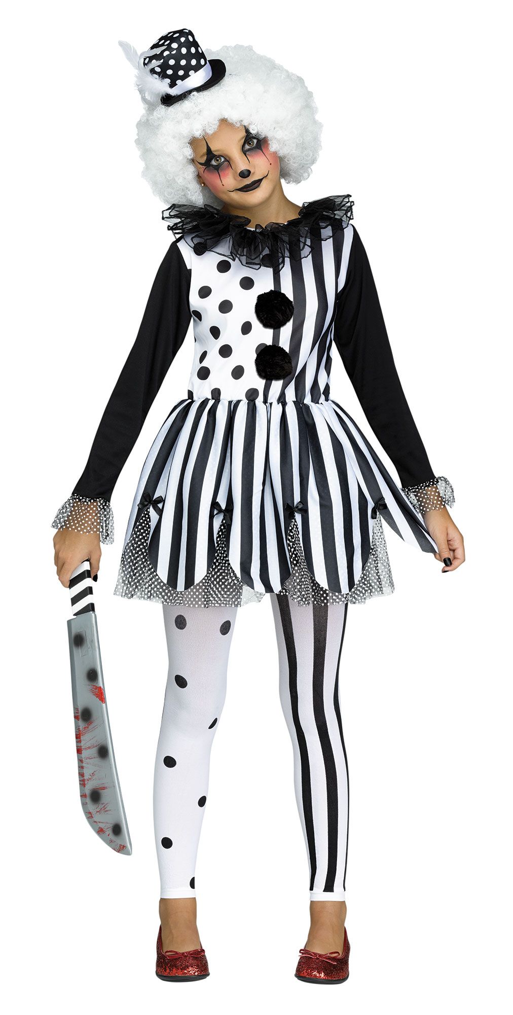 Girl's Killer Clown Costume