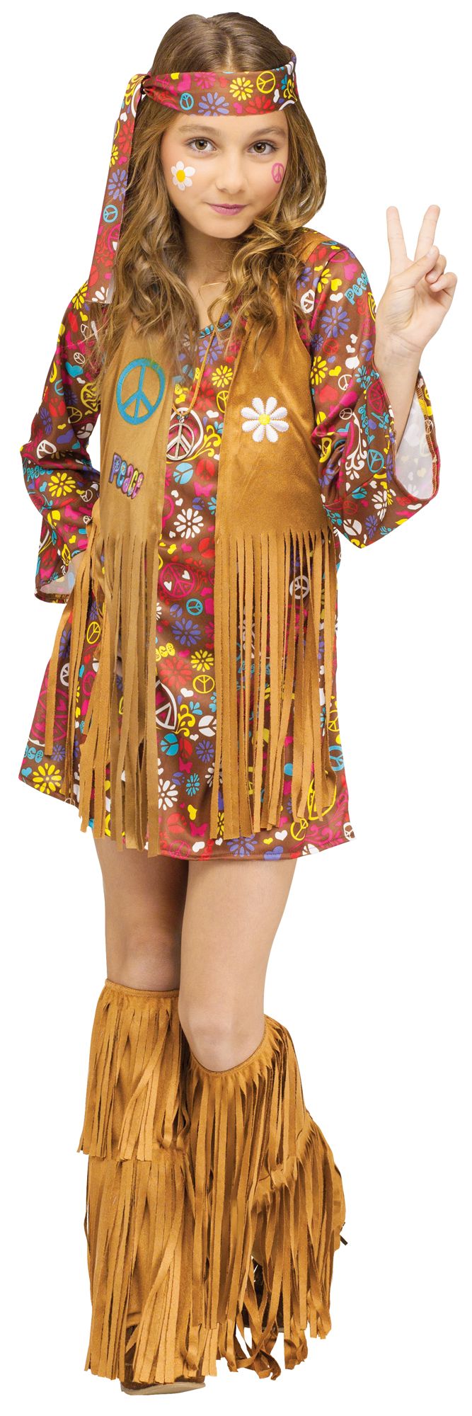 Peace and Love Hippie Child's Costume