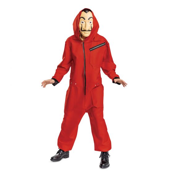 Money Heist Adult Jumpsuit W/ Mask