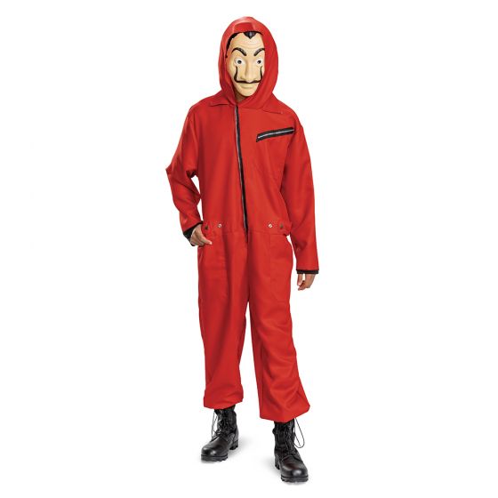 Money Heist Adult Jumpsuit W/ Mask