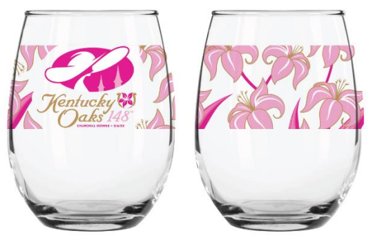 Kentucky Oaks 148 - Lily Stemless Glass