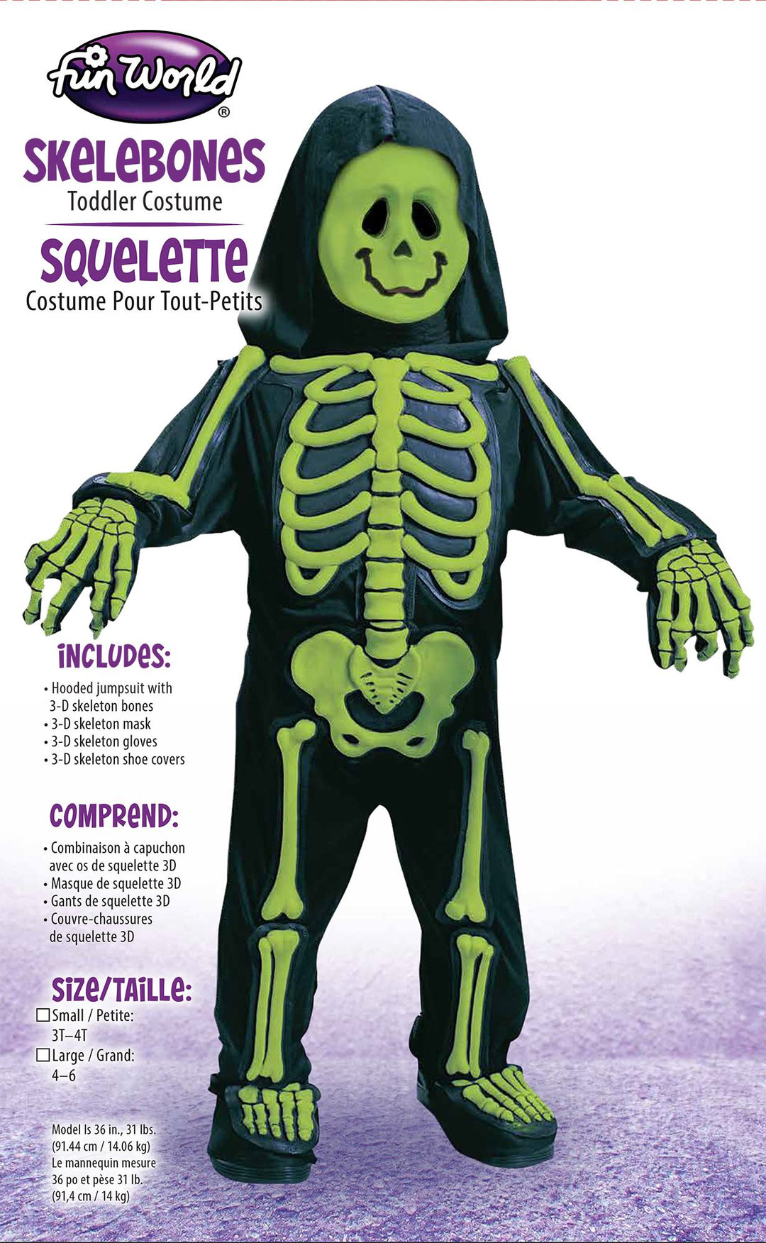 Totally Skelebones Toddler Costume