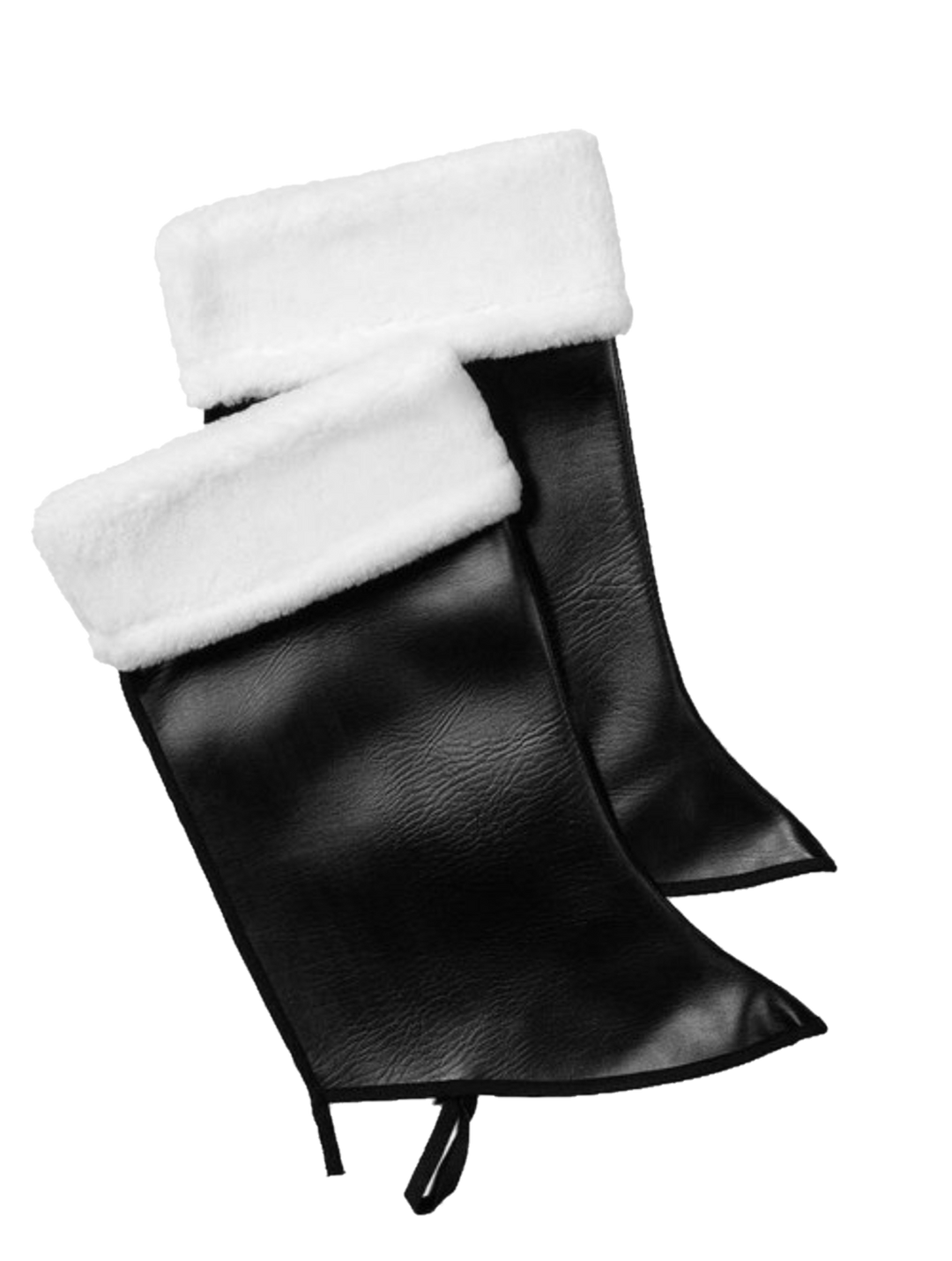 Deluxe Vinyl Santa Claus Boot Tops