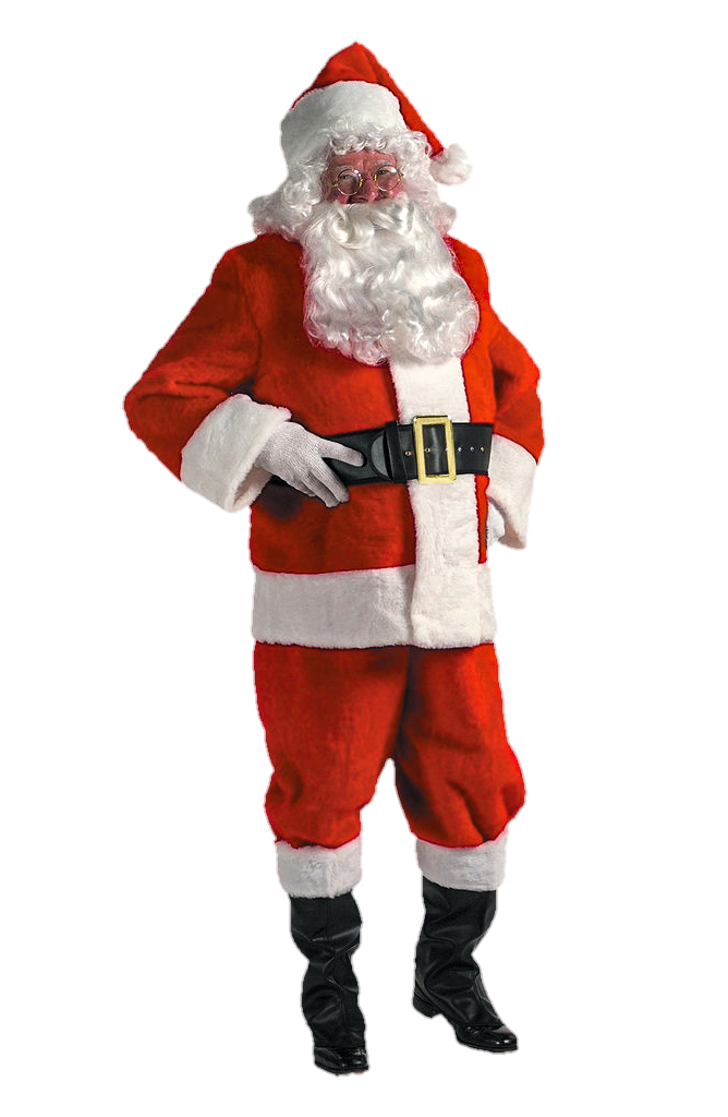 Deluxe Red Plush Santa Suit