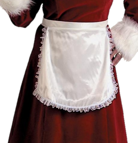 Mrs. Claus Satin Apron