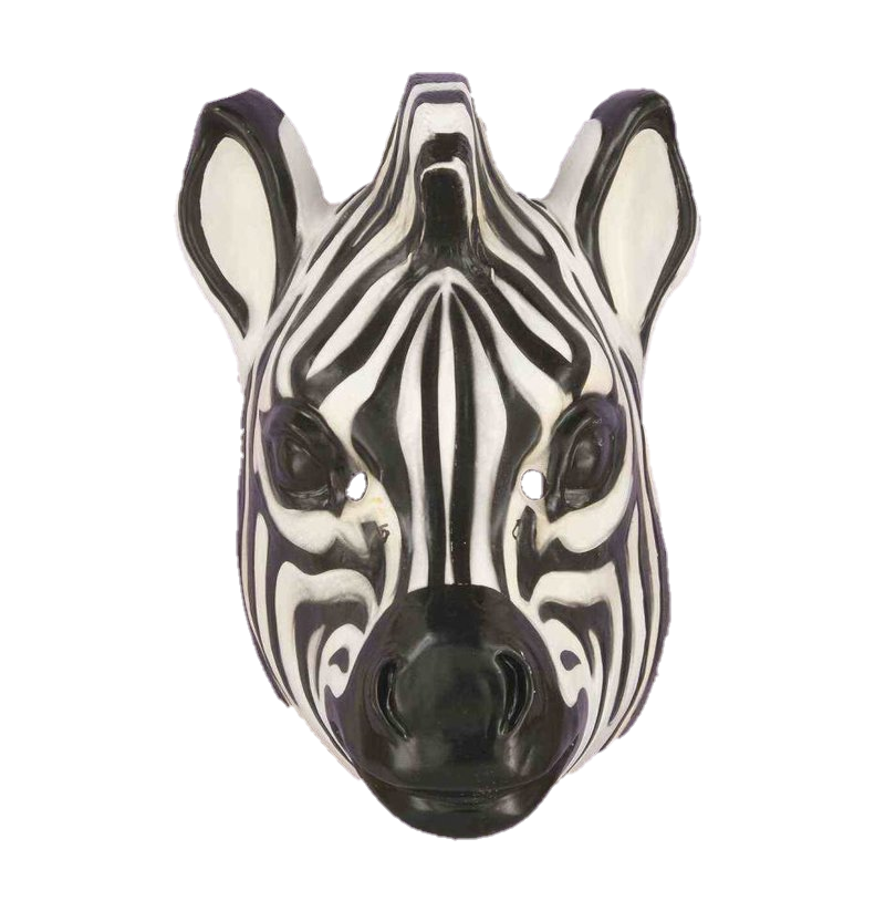 Vacuform Plastic Zebra Mask