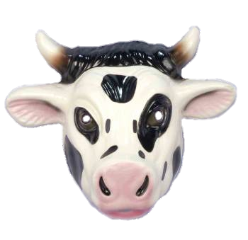 Vacuform Plastic Cow Mask