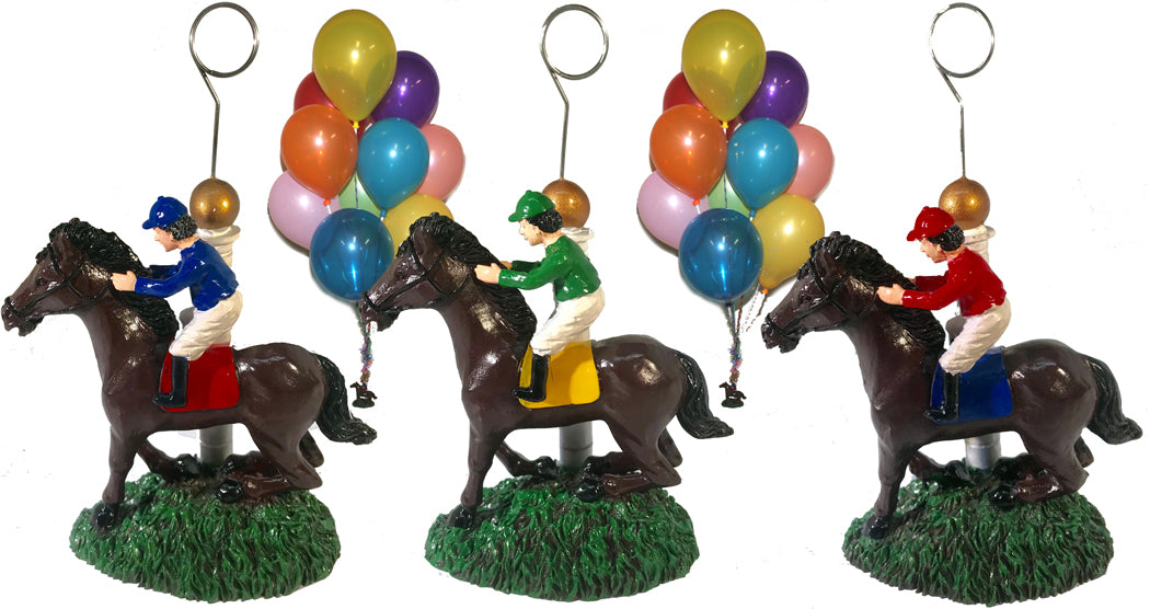 Horse and Jockey Photo Holder and Balloon Weight