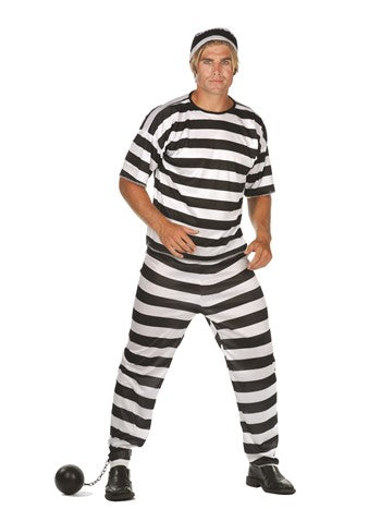 Convict Costume - Adult Standard