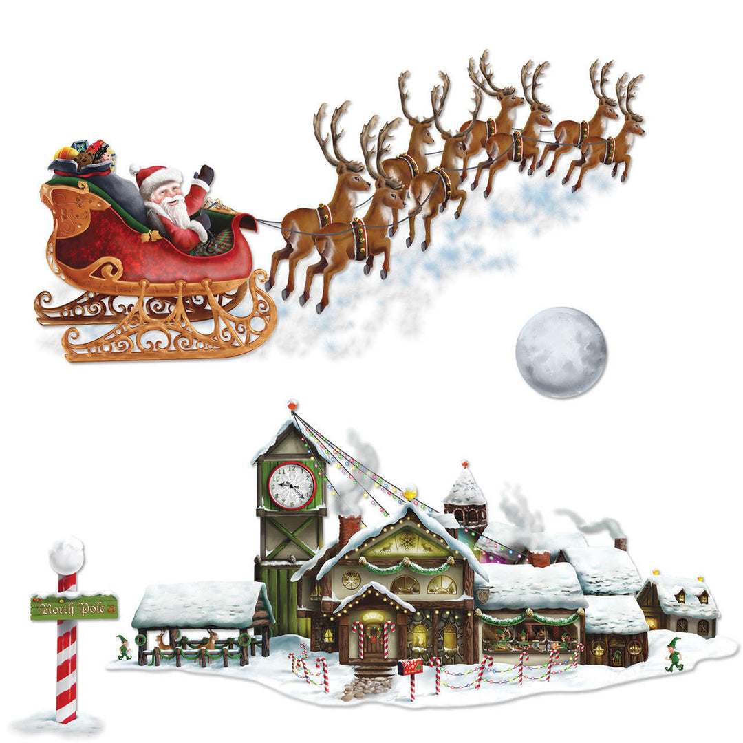 Santa's Sleigh & Workshop Insta-Theme Props