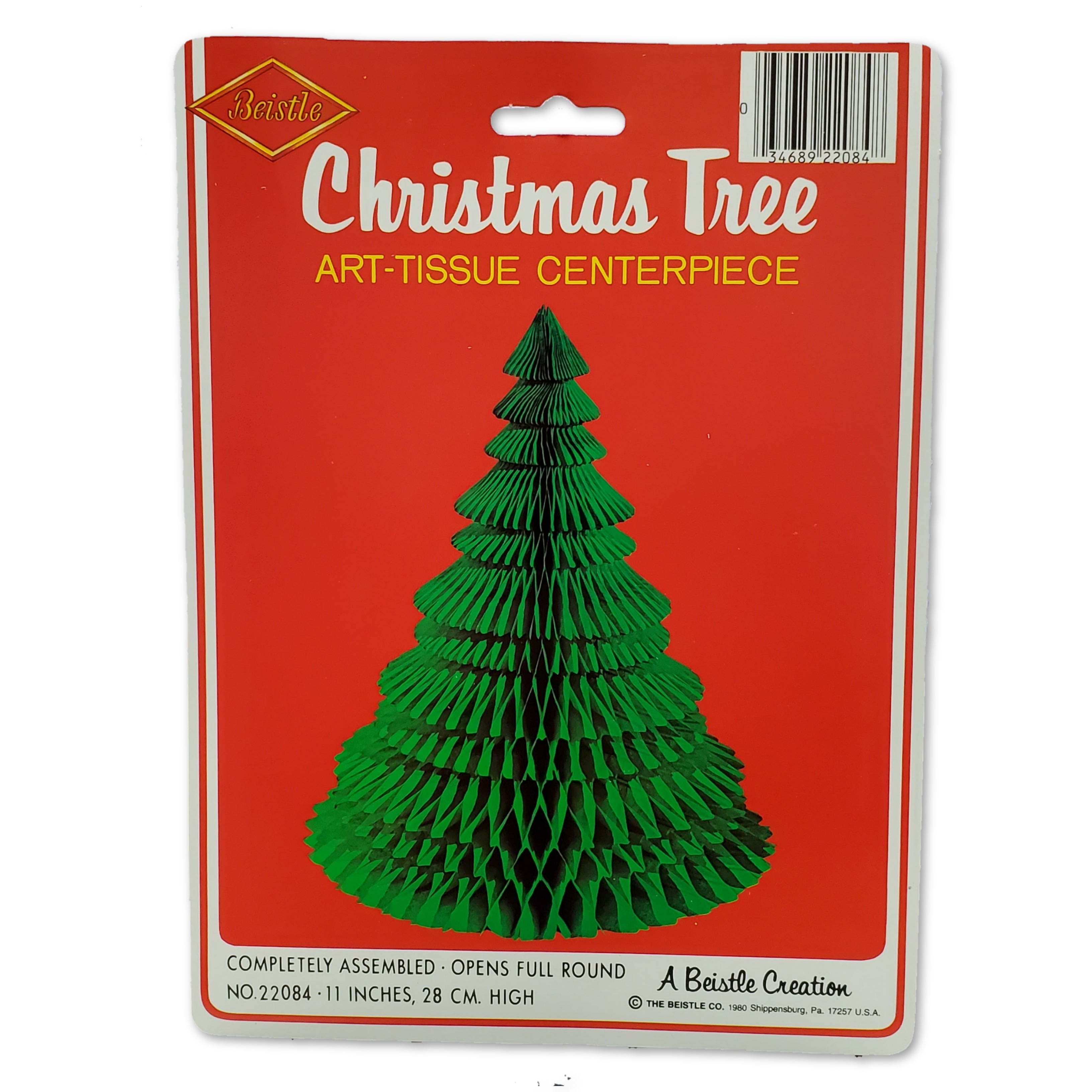True Vintage - Christmas Tree Art-Tissue Centerpiece