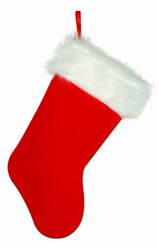 Red Plush Stocking - 15"