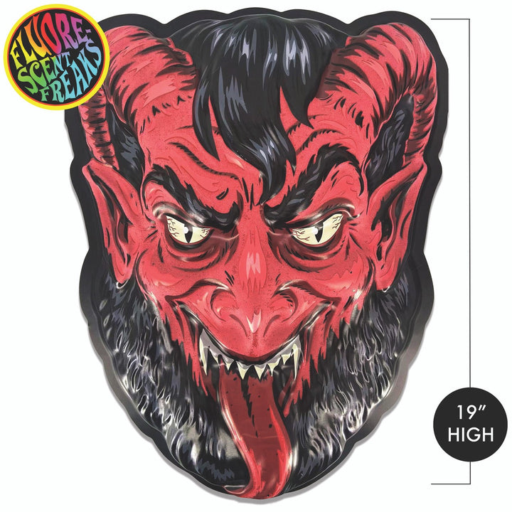 Flaming Krampus 3D Wall Decor