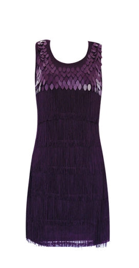 Purple Flapper Dress