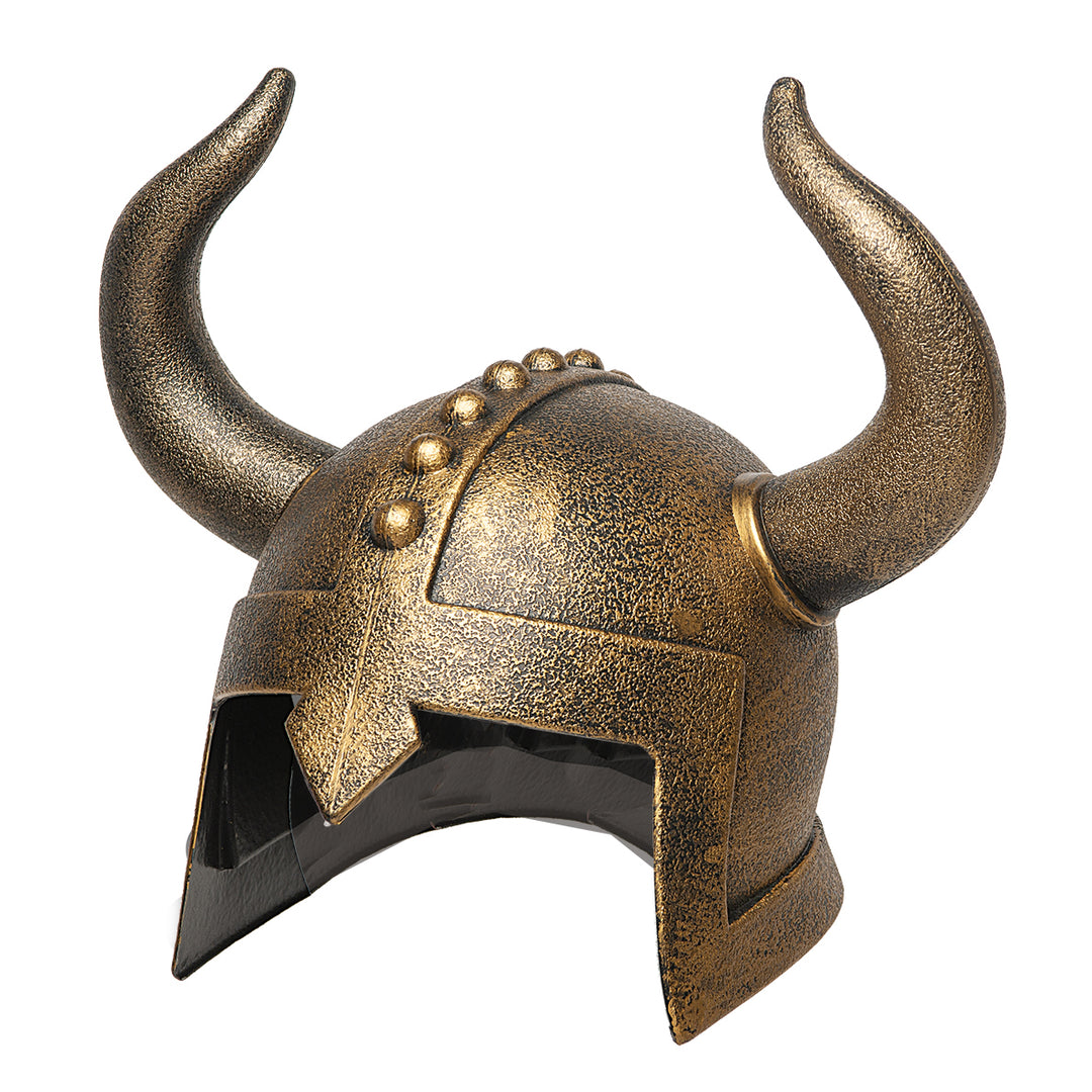 Barbarian Horn Helmet - Bronze