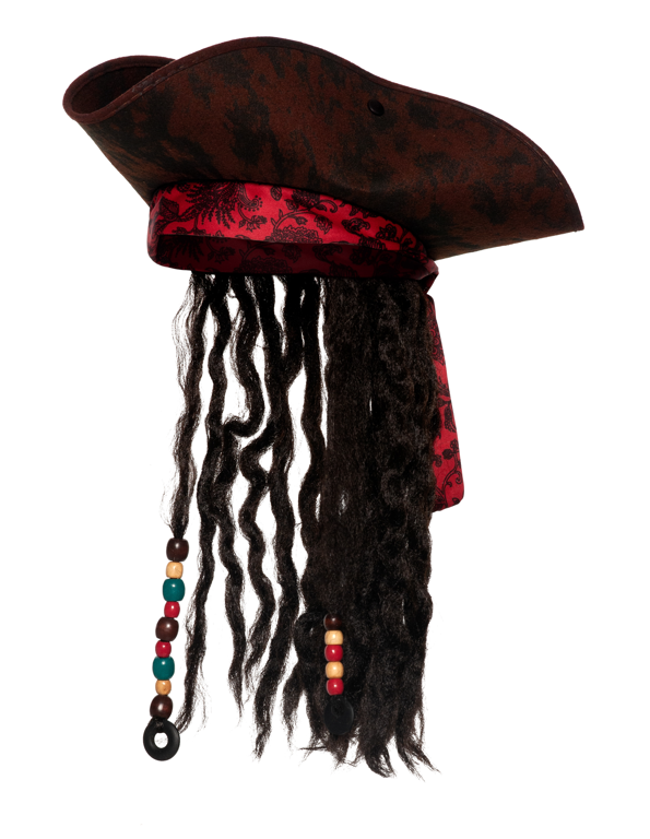 Deluxe Pirate Hat with Hair