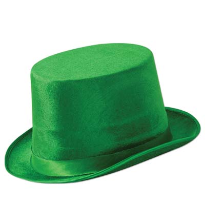 Hat - Top Hat Vel Felt Green