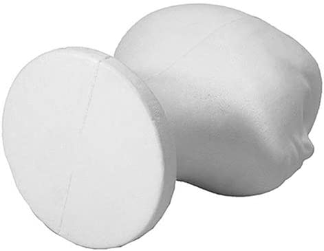Styrofoam Wig Head - Solid Wide Base