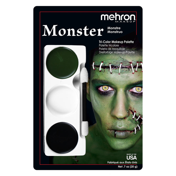 Mehron Tri-Color Character Makeup Palette