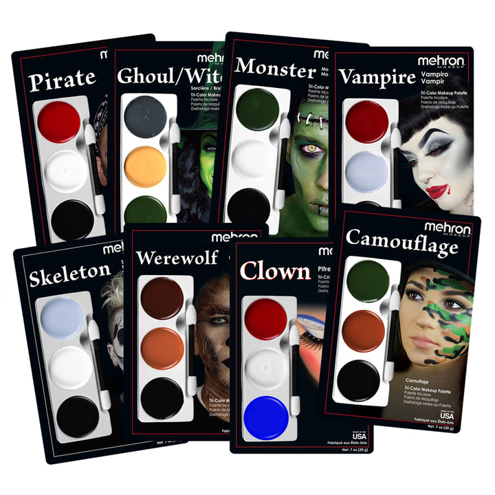 Mehron Tri-Color Character Makeup Palette