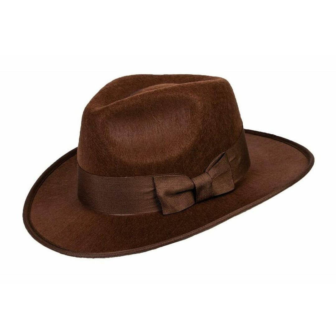 Brown Flocked Fedora