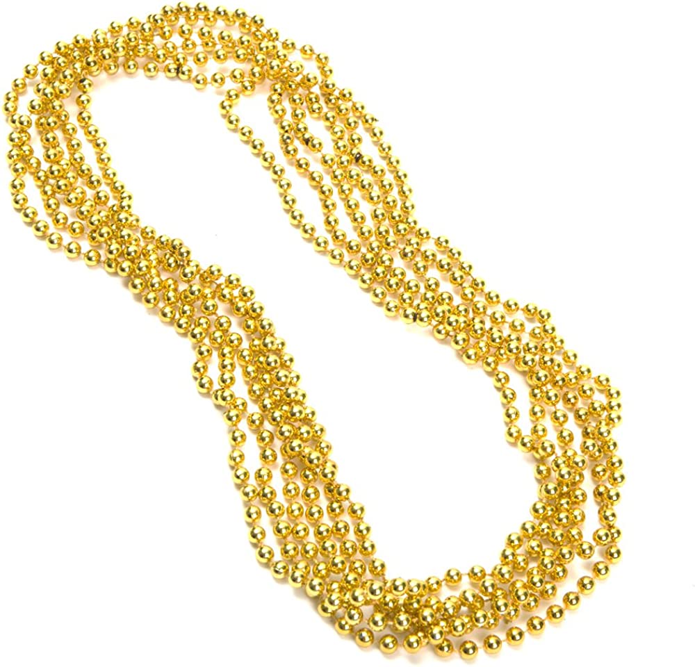 33" 7MM Gold Beads