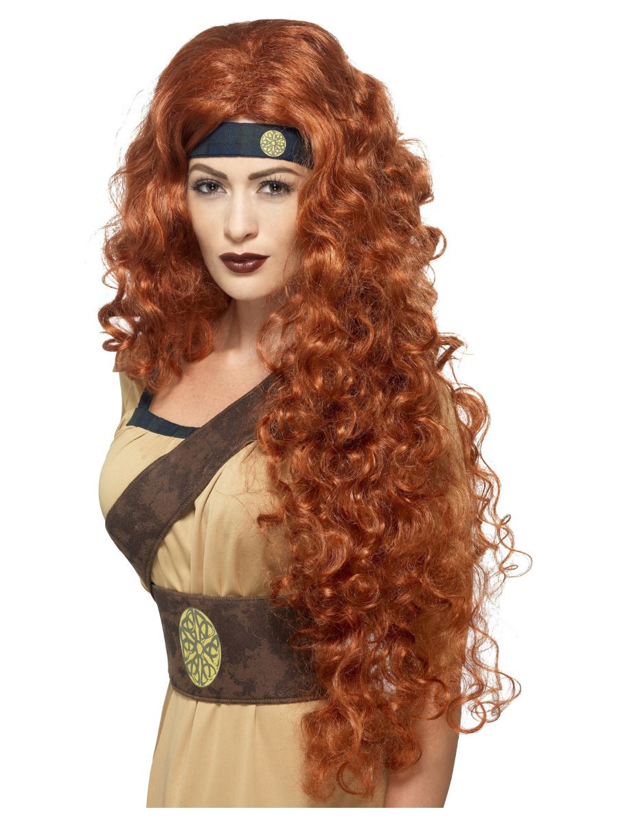 Medieval Warrior Wig-Auburn