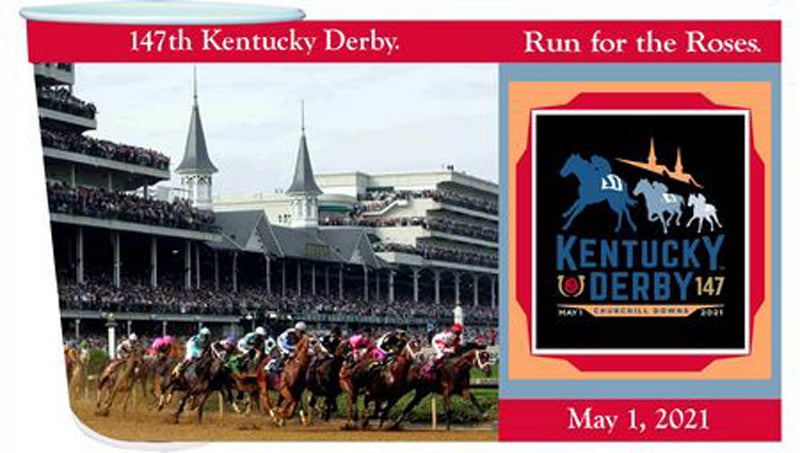 Kentucky Derby 147 22 0z Souvenir Cups 4/Pkg