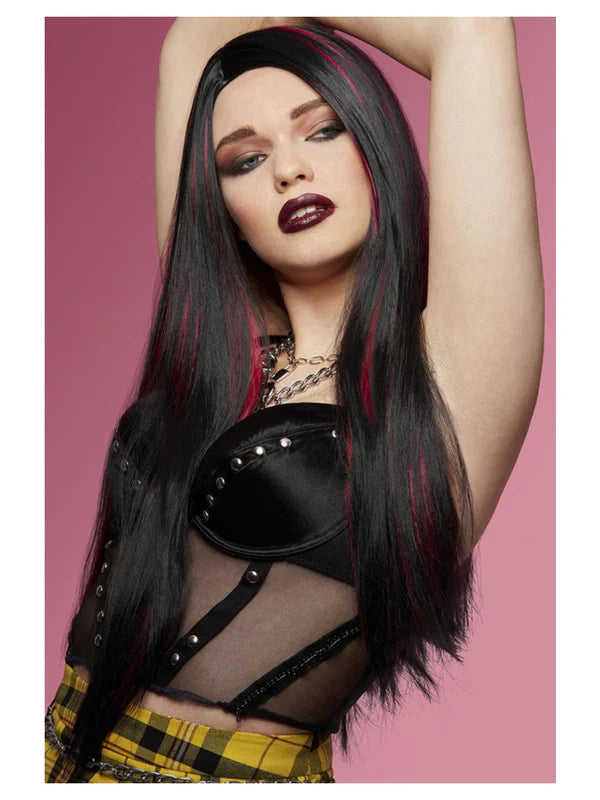 Manic Panic Vampire's Kiss Super Vixen Wig - Black/Burgundy