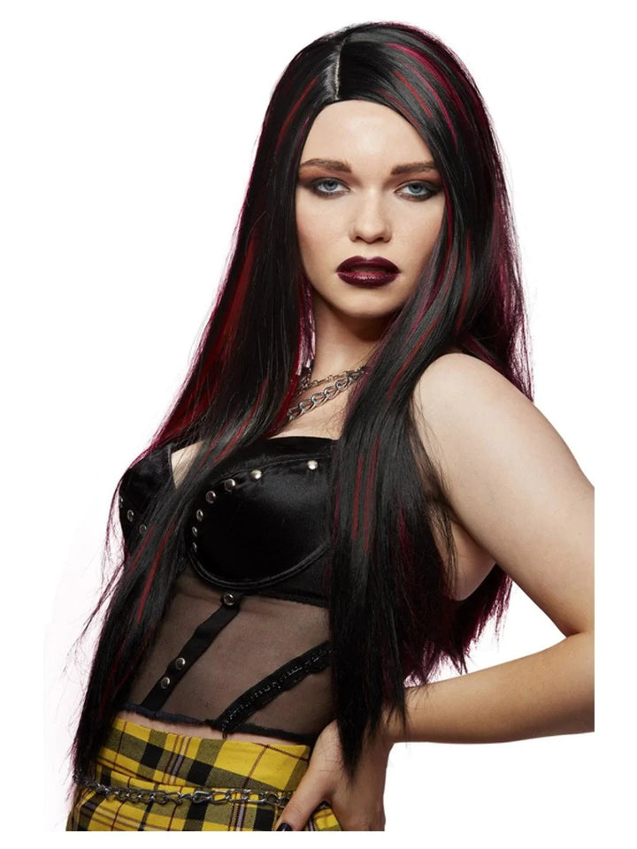 Manic Panic Vampire's Kiss Super Vixen Wig - Black/Burgundy