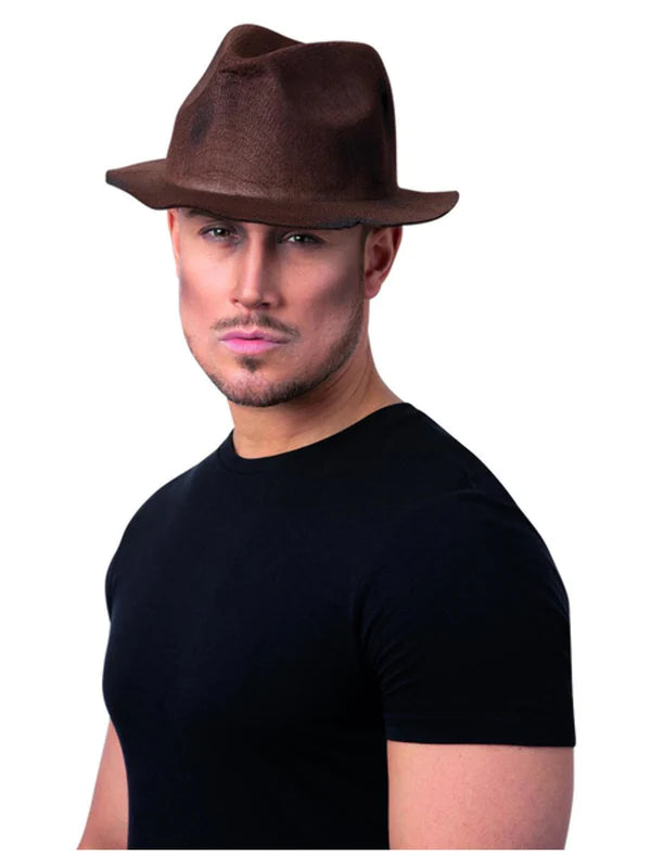 Distressed Killer Brown Fedora - Hat