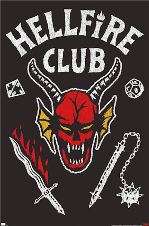 Stranger Things - HELLFIRE CLUB 22" x 34" Poster